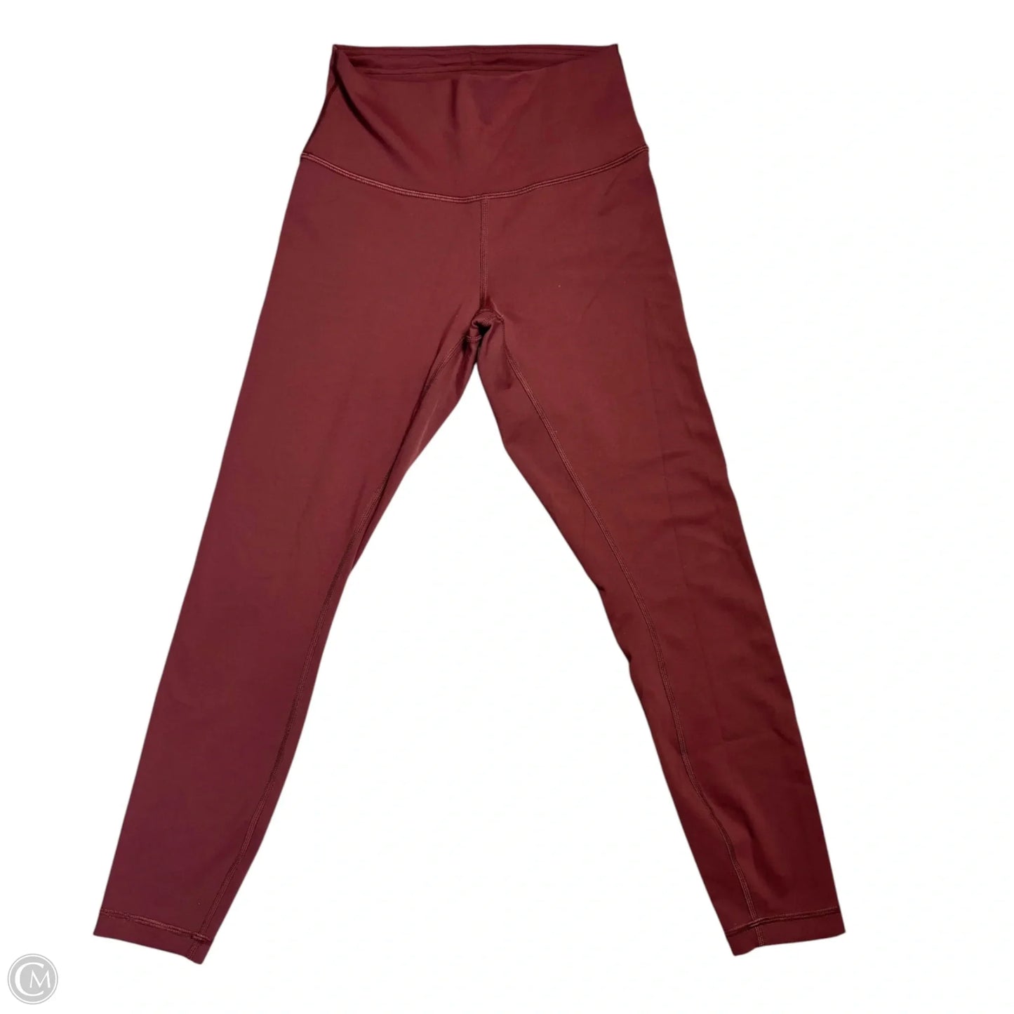 Athletic Leggings By Lululemon In Maroon, Size: S