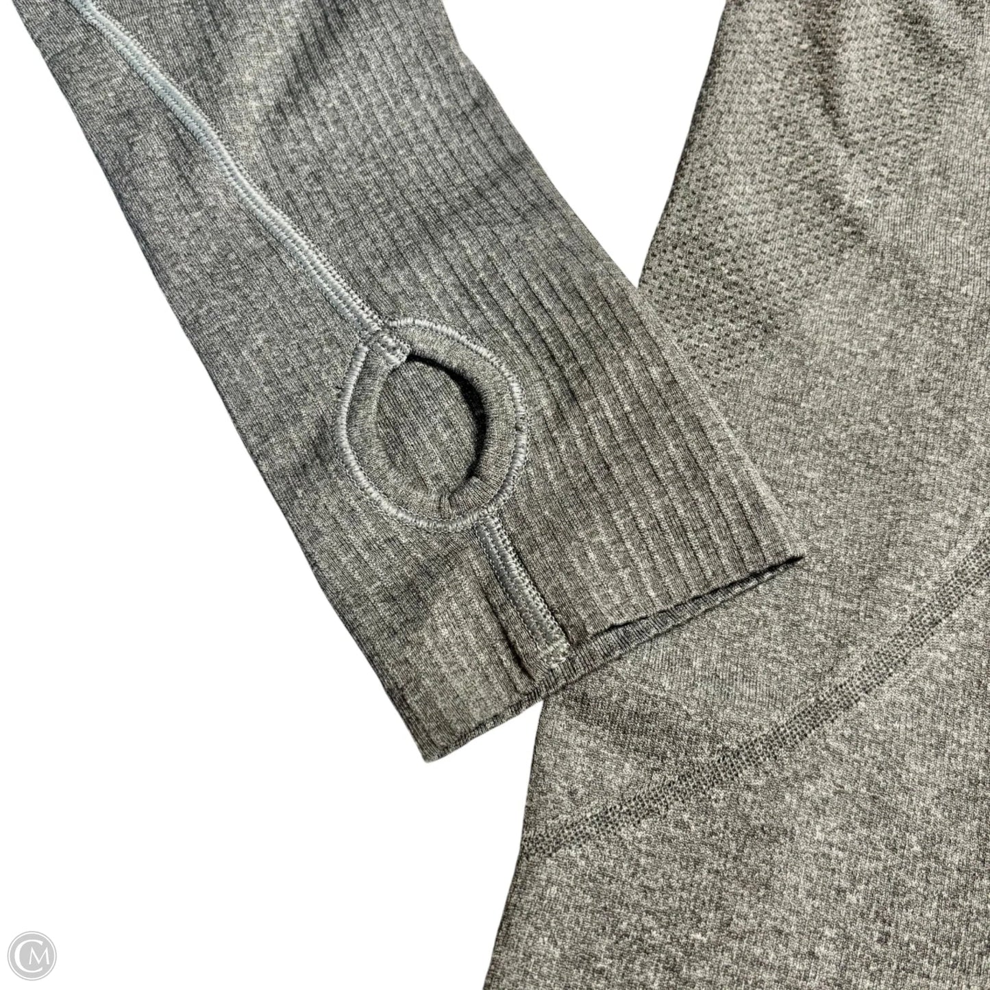 Athletic Top Long Sleeve Crewneck By Lululemon In Grey, Size: S