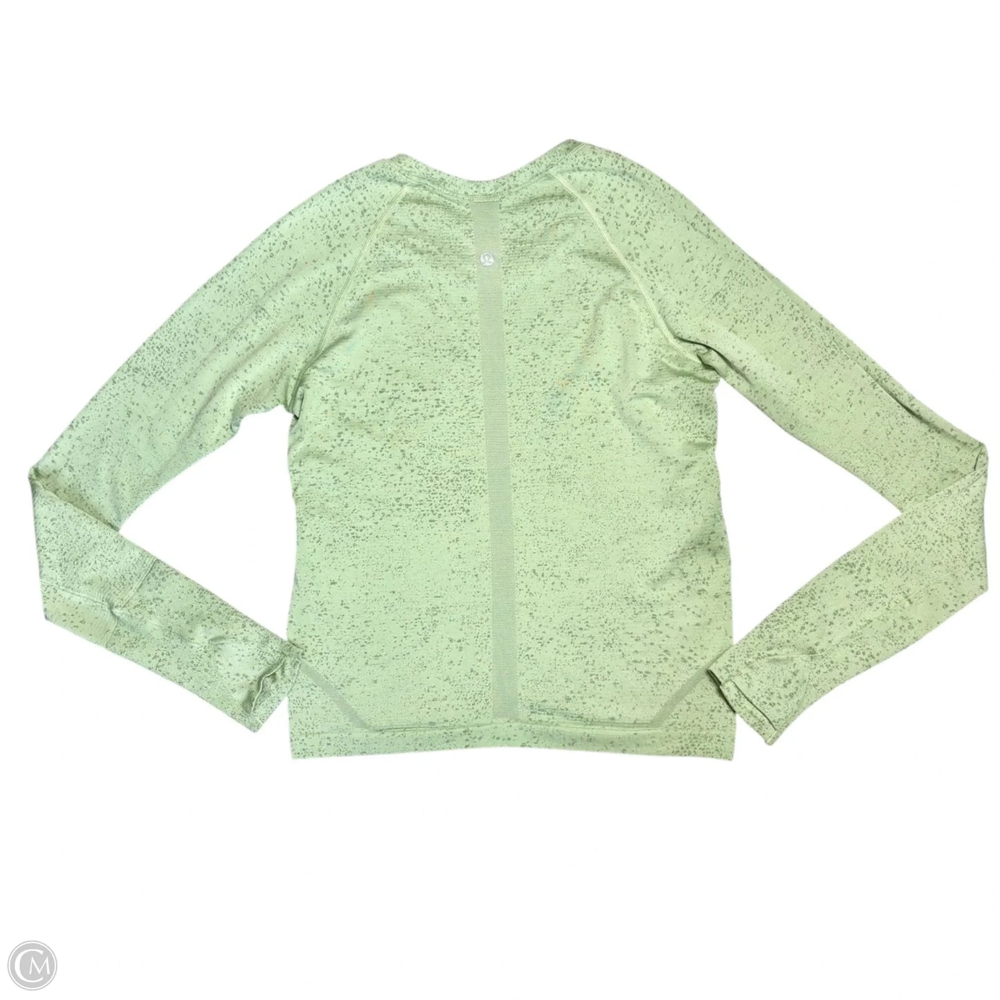 Athletic Top Long Sleeve Crewneck By Lululemon In Green, Size: S