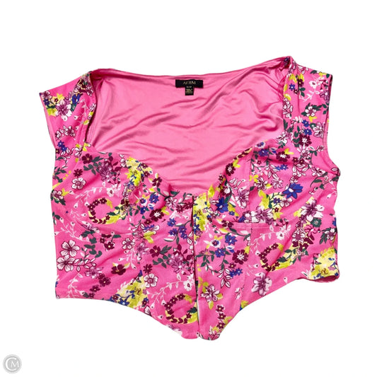 Top Short Sleeve By Afrm In Pink, Size: M