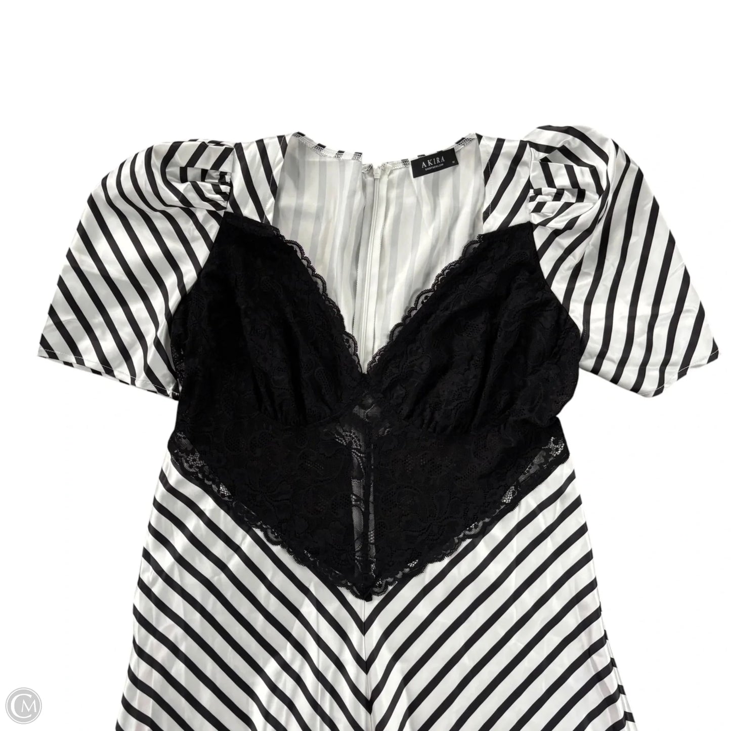 Dress Casual Maxi By Akira In Black & White, Size: 1x