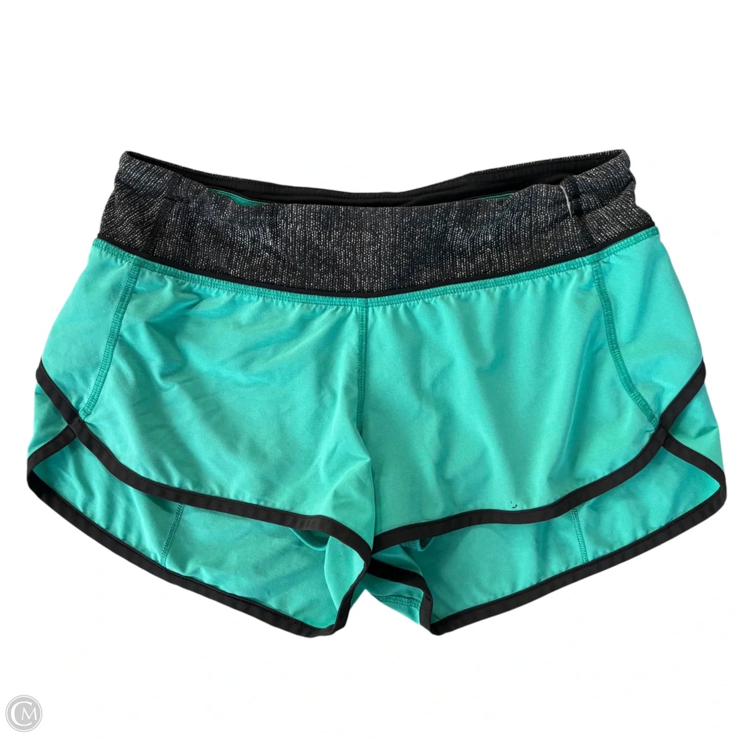 Athletic Shorts By Lululemon In Blue & Grey, Size: 4
