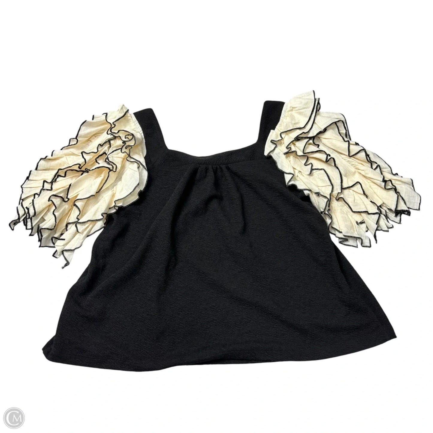 Top Short Sleeve By Sunday In Brooklyn In Black & White, Size: S