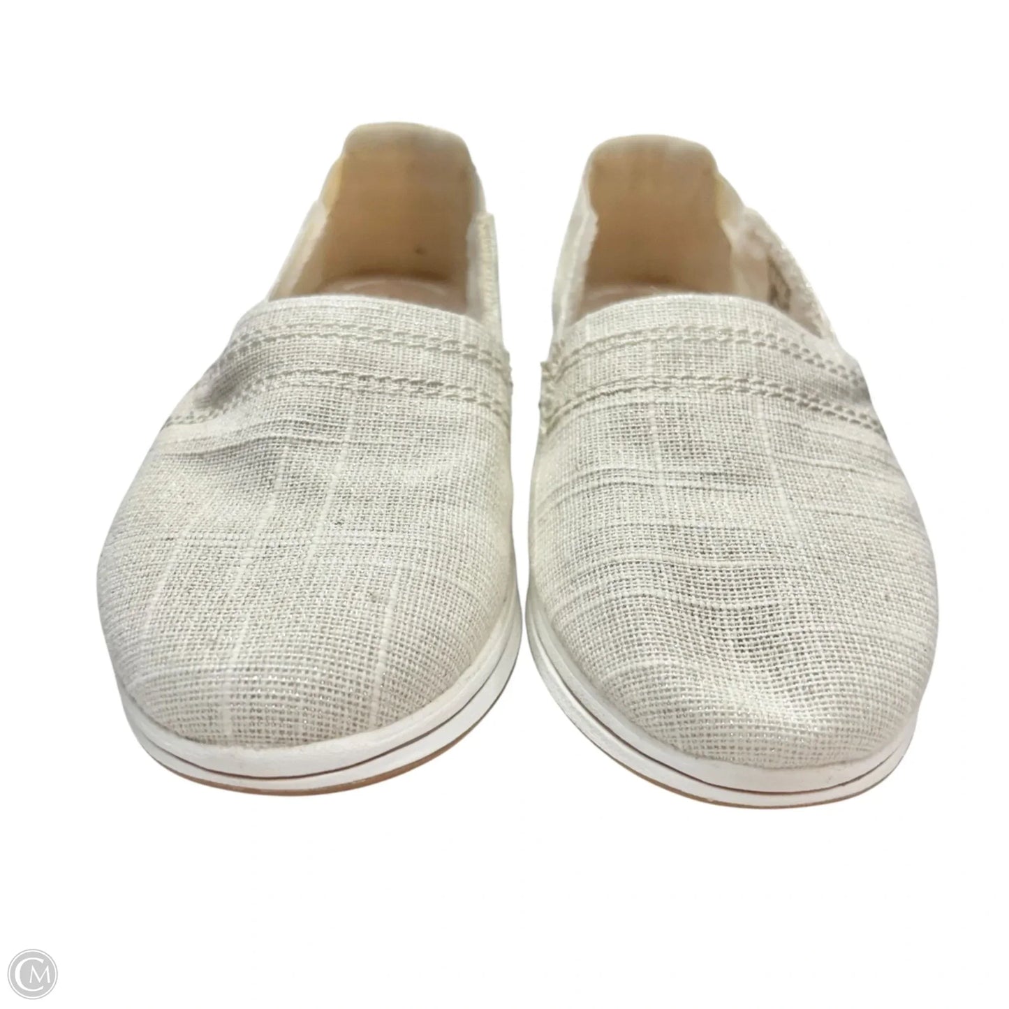 Shoes Flats By Clarks In Cream, Size: 9.5