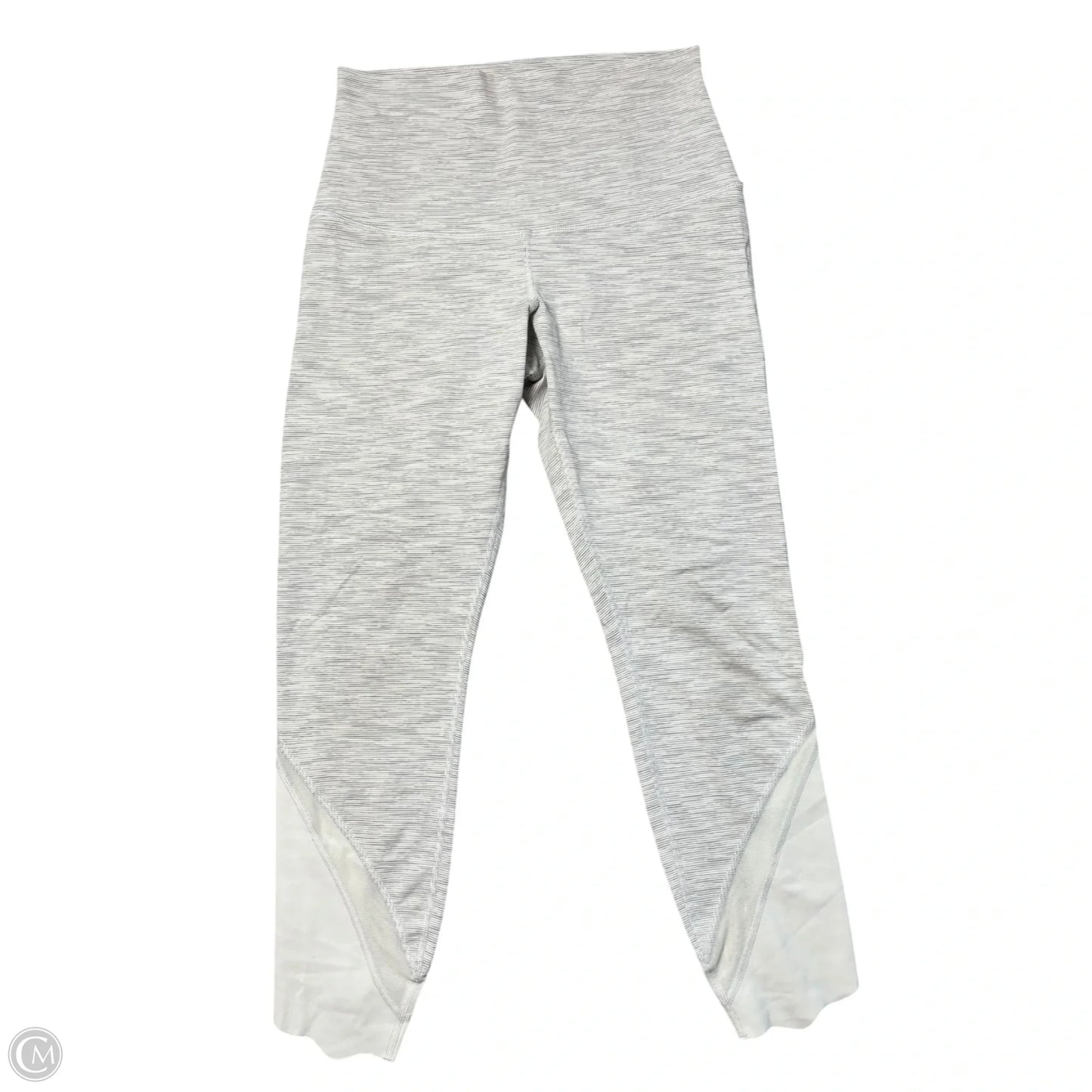 Athletic Leggings Capris By Lululemon In Grey & White, Size: S