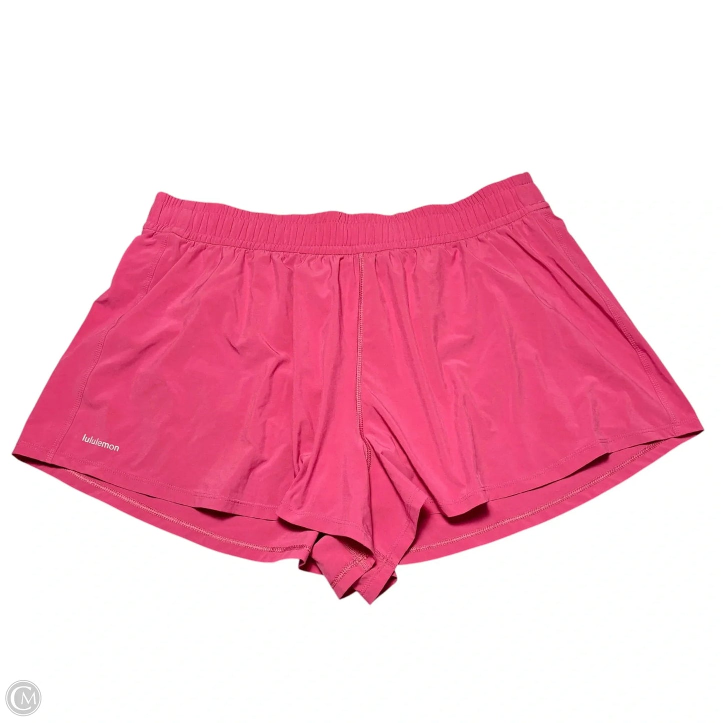 Athletic Shorts By Lululemon In Pink, Size: Xl
