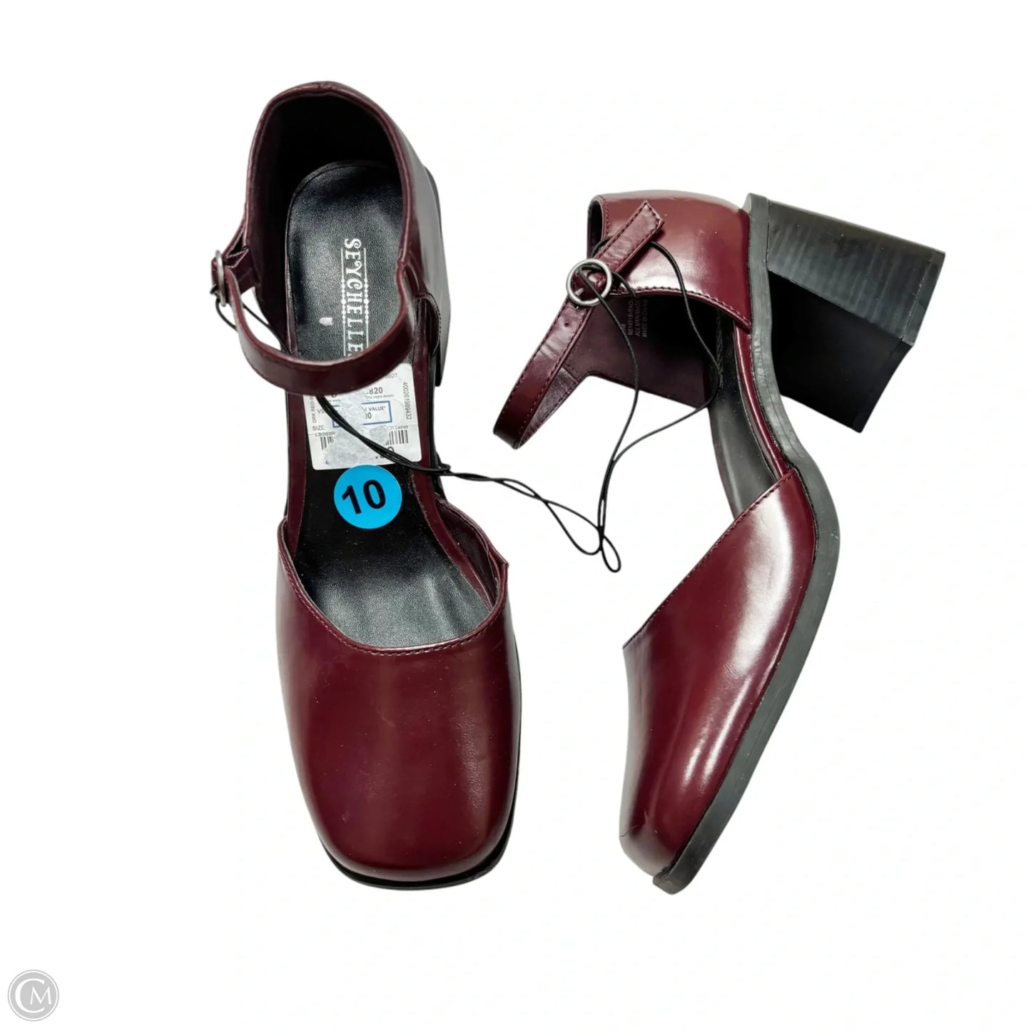 Shoes Heels Block By Seychelles In Maroon, Size: 10
