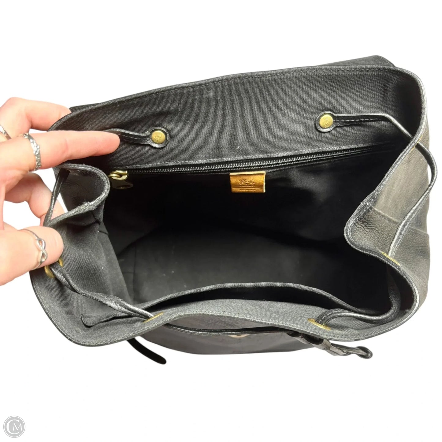 Backpack Leather By Il Bosonte, Size: Medium