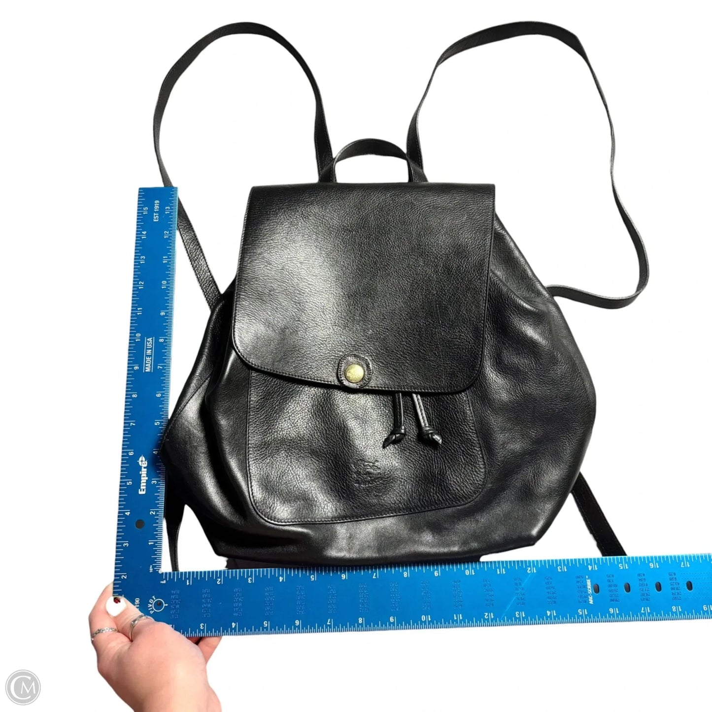 Backpack Leather By Il Bosonte, Size: Medium