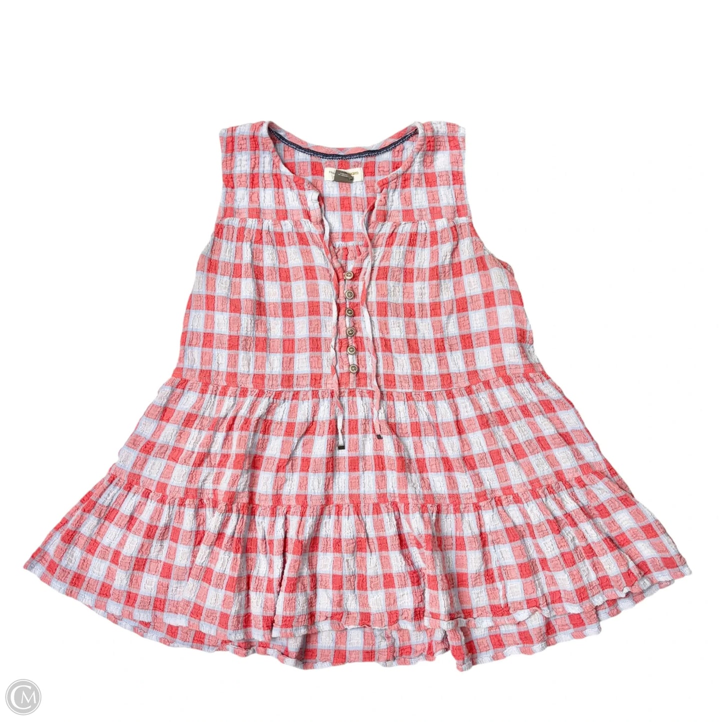 Top Sleeveless By Pilcro In Plaid Pattern, Size: S
