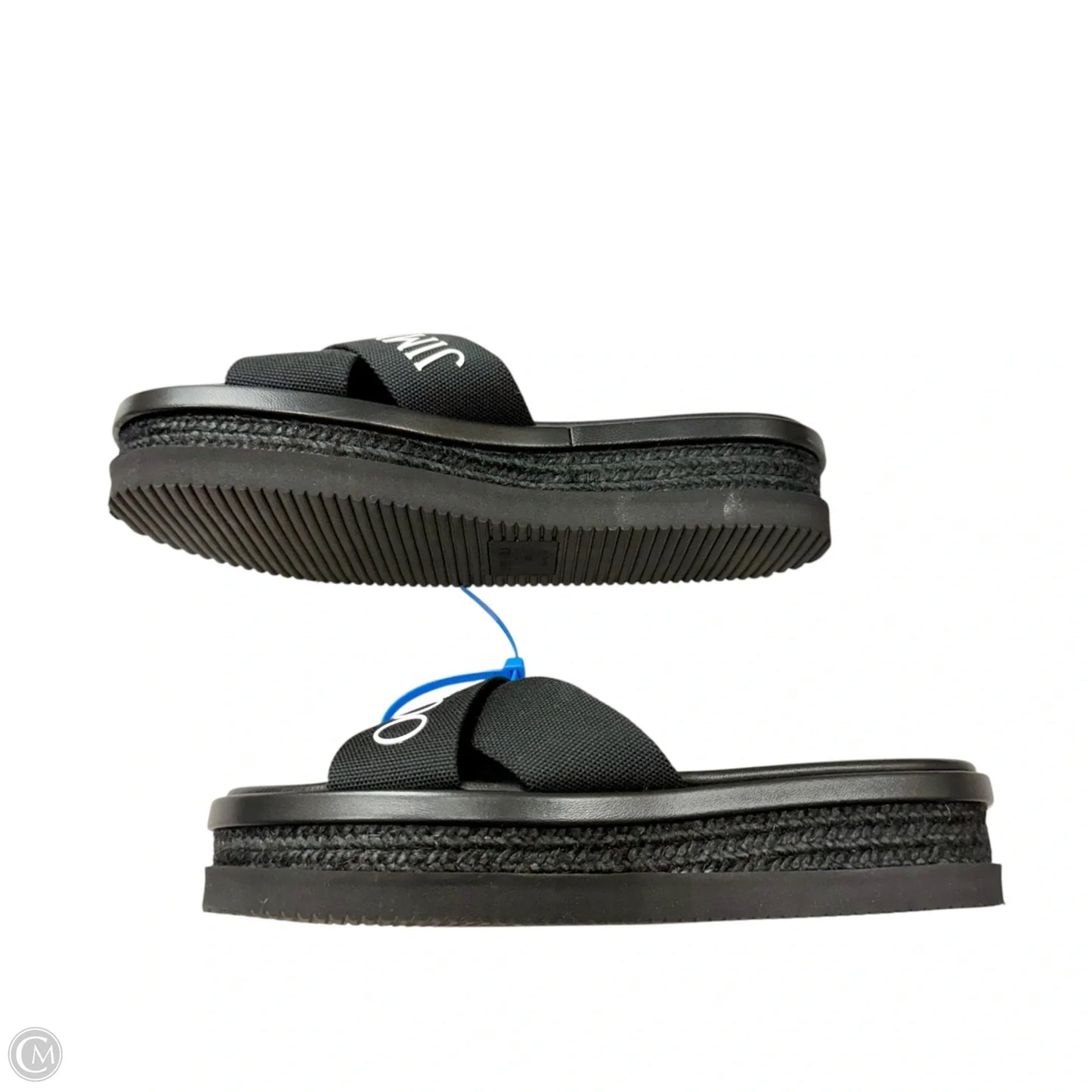 Sandals Luxury Designer By Jimmy Choo In Black, Size: 7.5