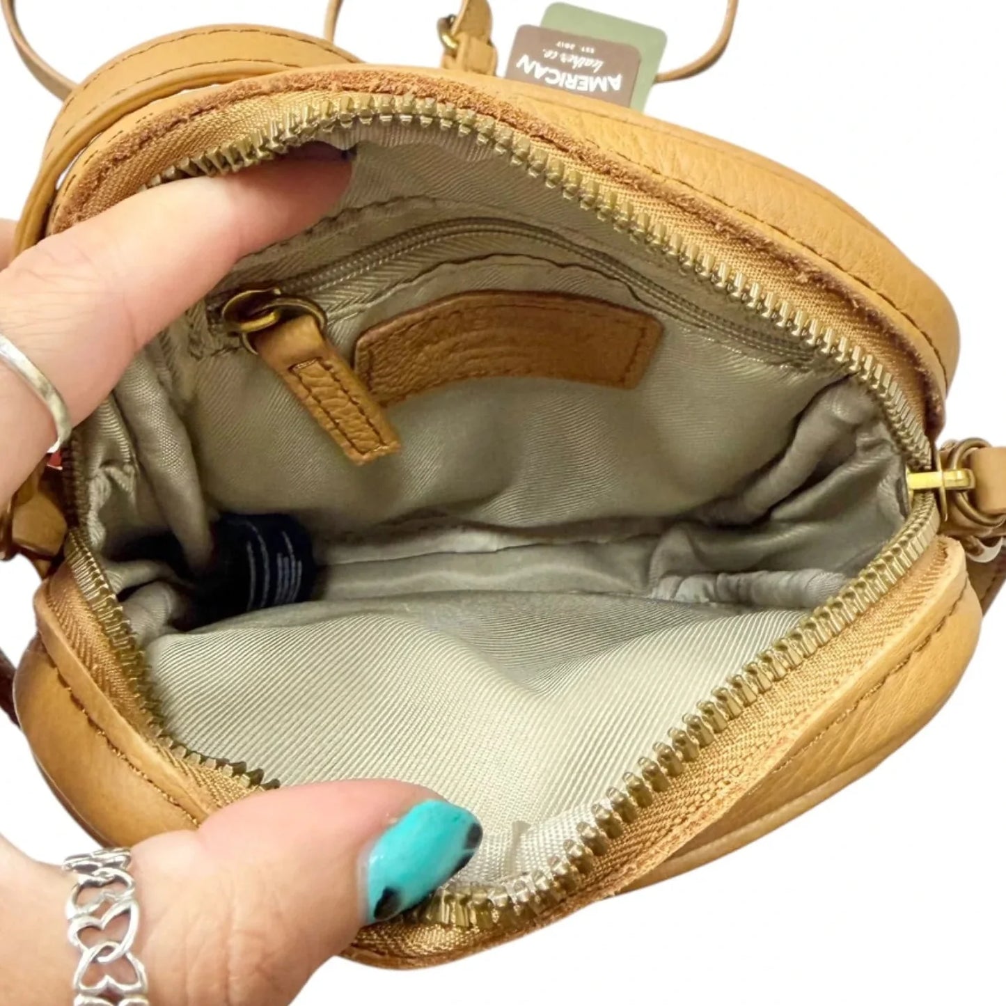 Crossbody Leather By American Leather Co, Size: Small