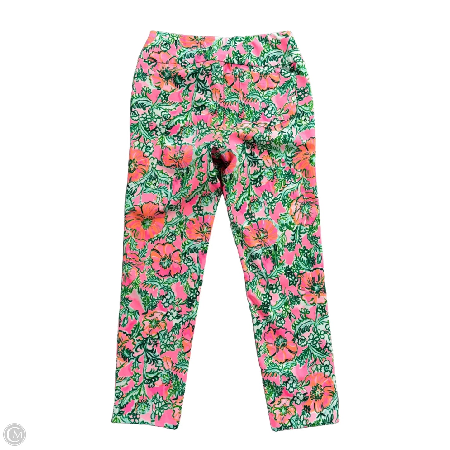 Pants Designer By Lilly Pulitzer In Green & Pink, Size: S