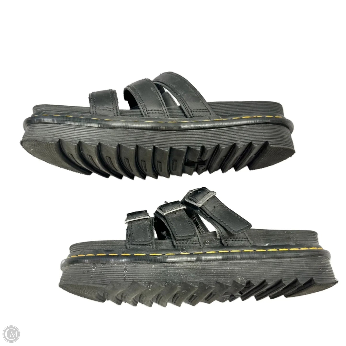 Sandals Flats By Dr Martens In Black, Size: 8