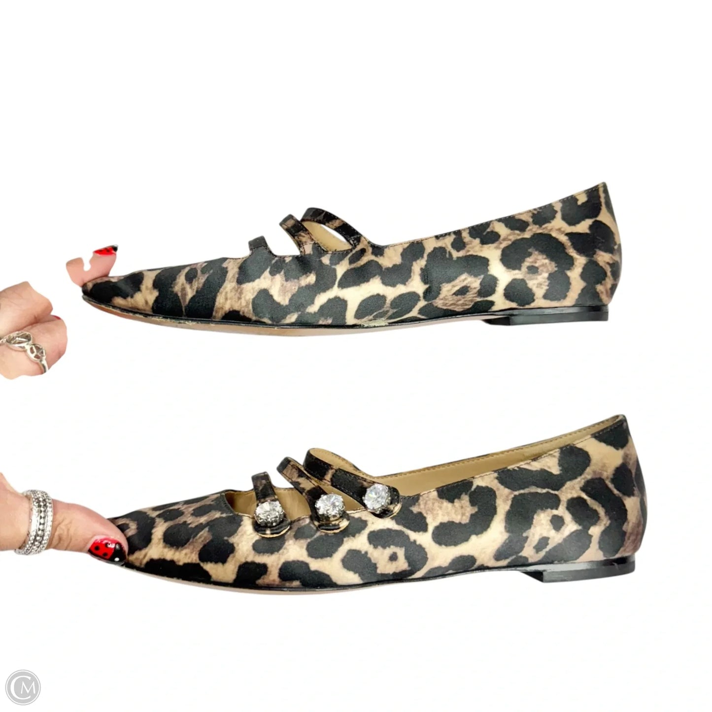 Shoes Flats By Veronica Beard In Animal Print, Size: 5