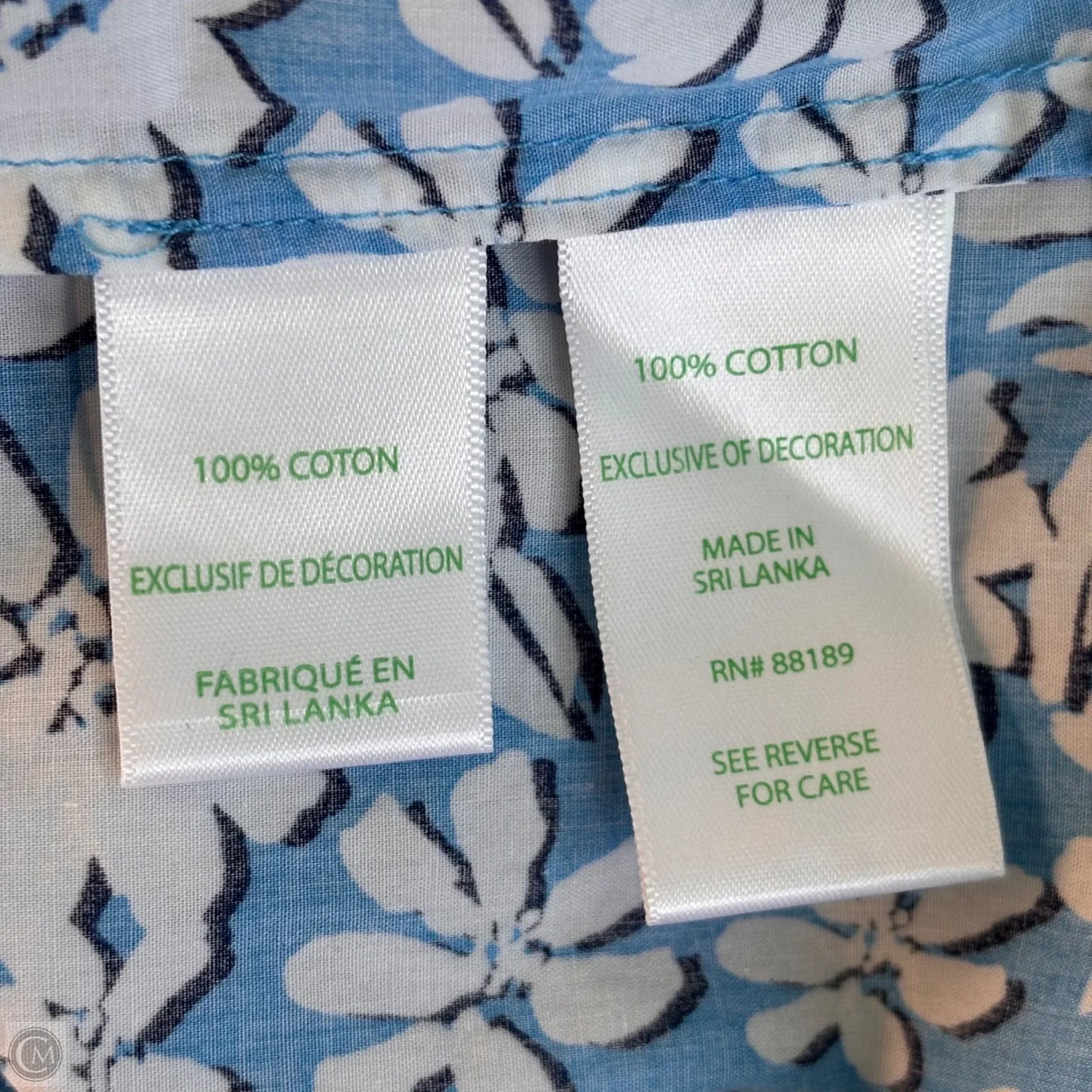 Top Long Sleeve Designer By Lilly Pulitzer In Blue & White, Size: Xl