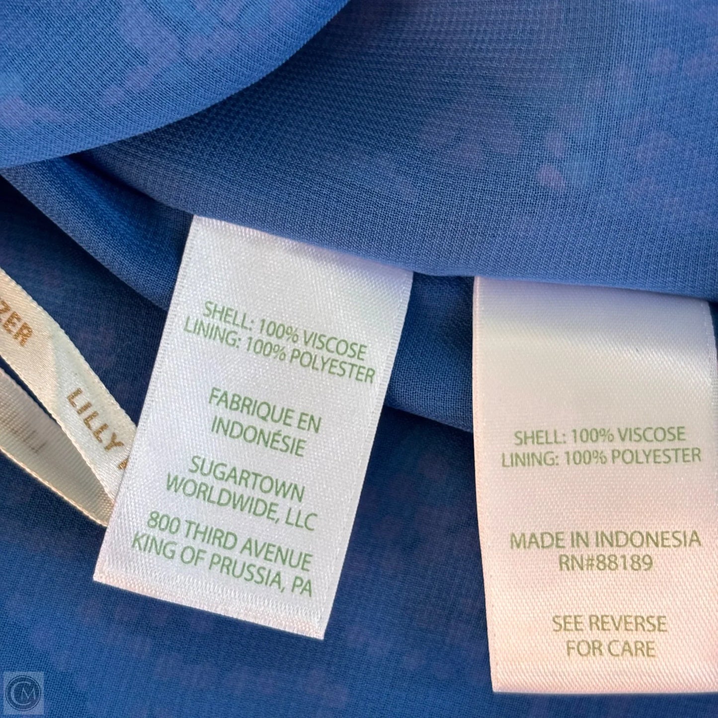 Top Sleeveless Designer By Lilly Pulitzer In Blue & Purple, Size: L