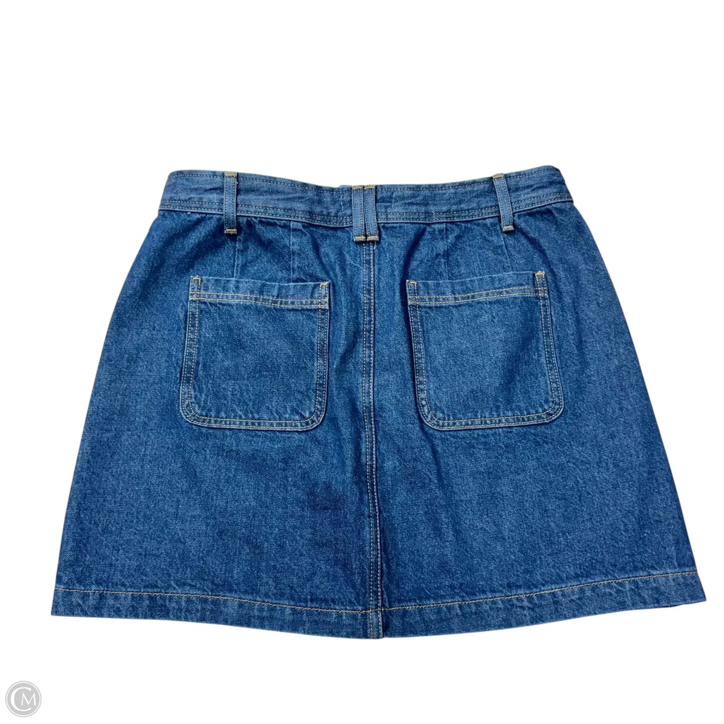 Skirt Mini & Short By Loft In Blue Denim, Size: 10