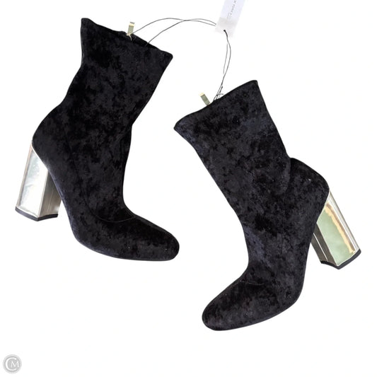 Boots Ankle Heels By New York And Co In Black & Gold, Size: 8