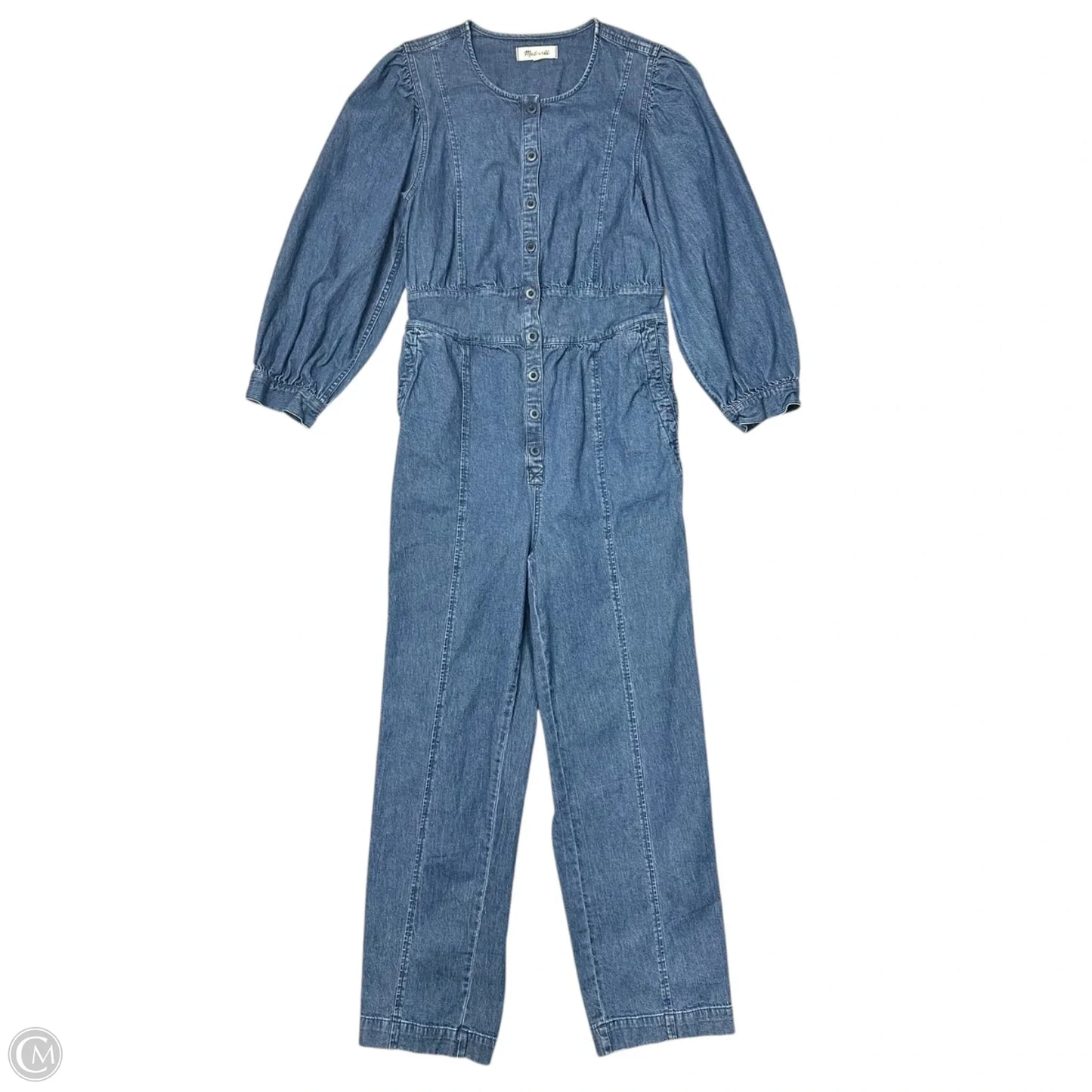 Jumpsuit By Madewell In Blue Denim, Size: 8