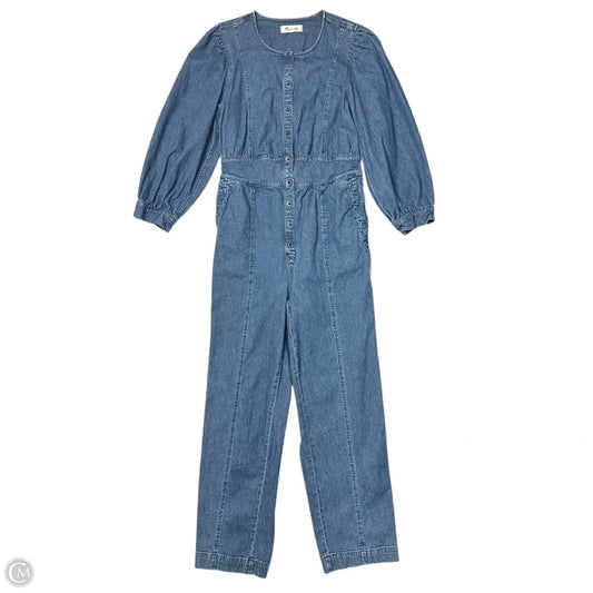 Jumpsuit By Madewell In Blue Denim, Size: 8