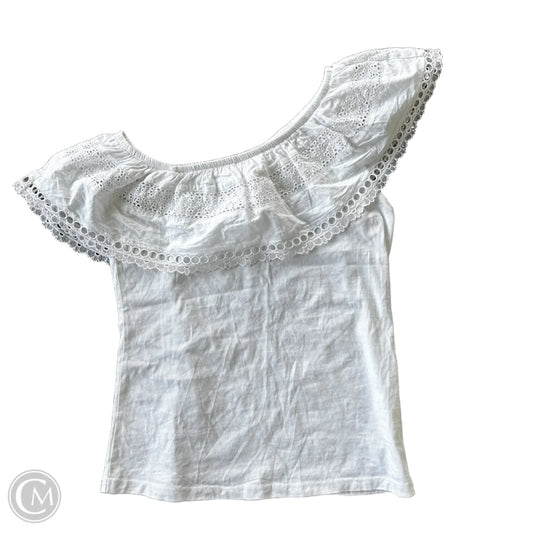 Top Short Sleeve Designer By Lilly Pulitzer In White, Size: S