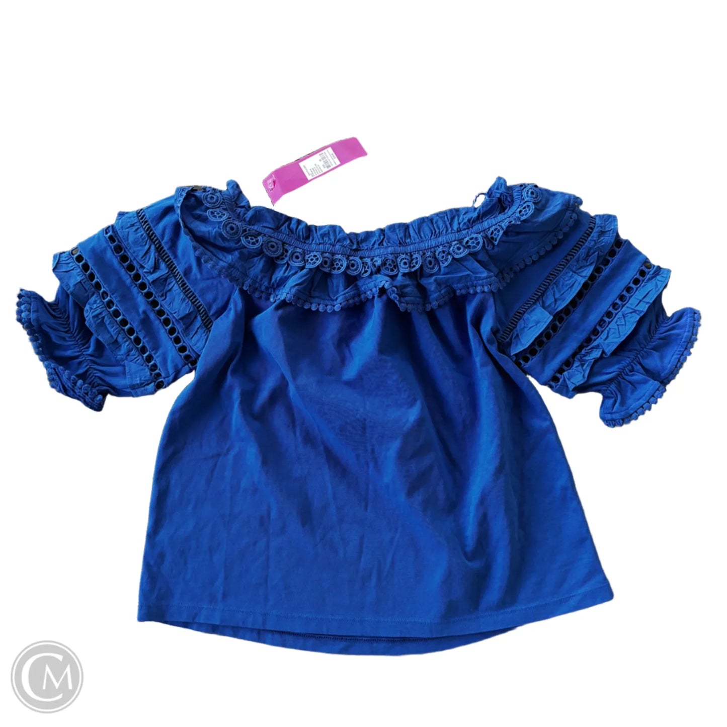 Top 3/4 Sleeve Designer By Lilly Pulitzer In Blue, Size: Xs