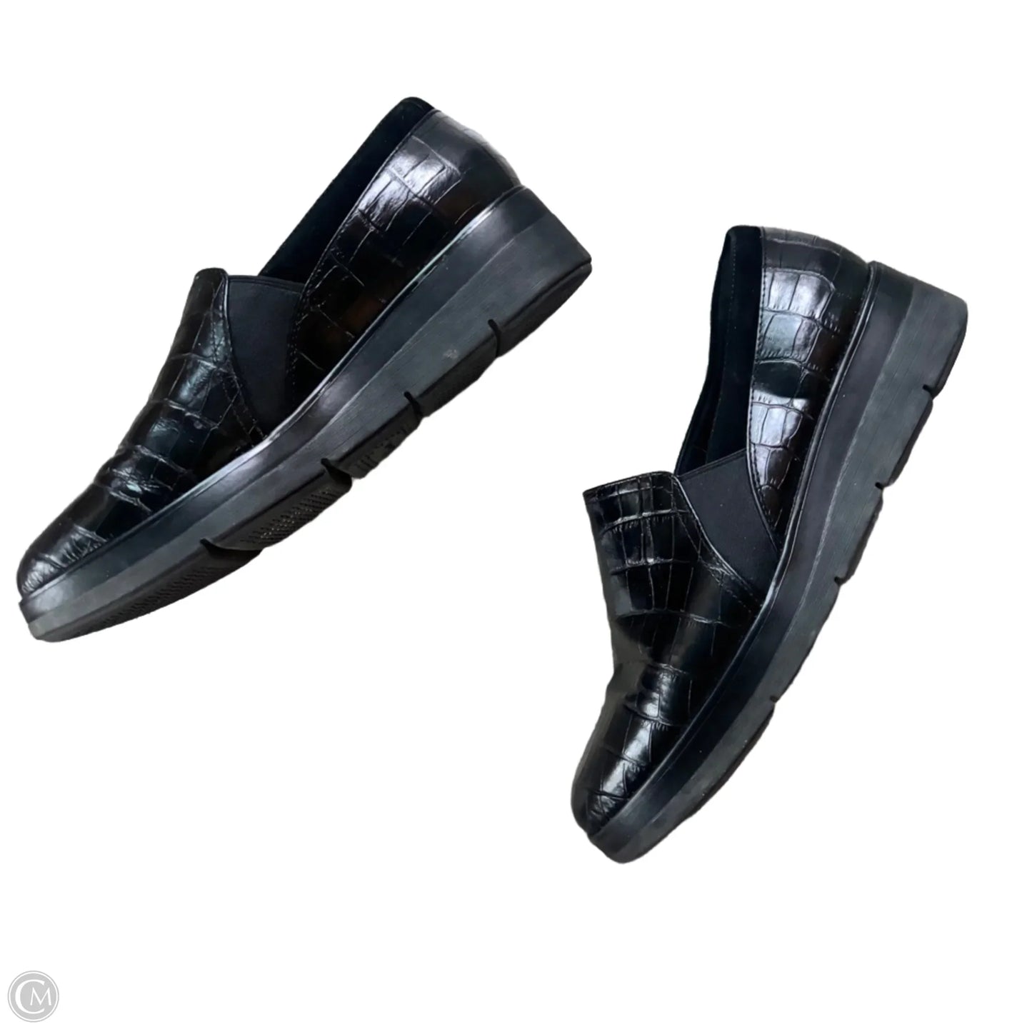 Shoes Flats By Clarks In Black, Size: 7.5