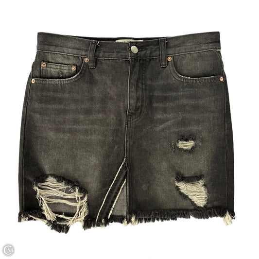 Skirt Mini & Short By We The Free In Black Denim, Size: 2