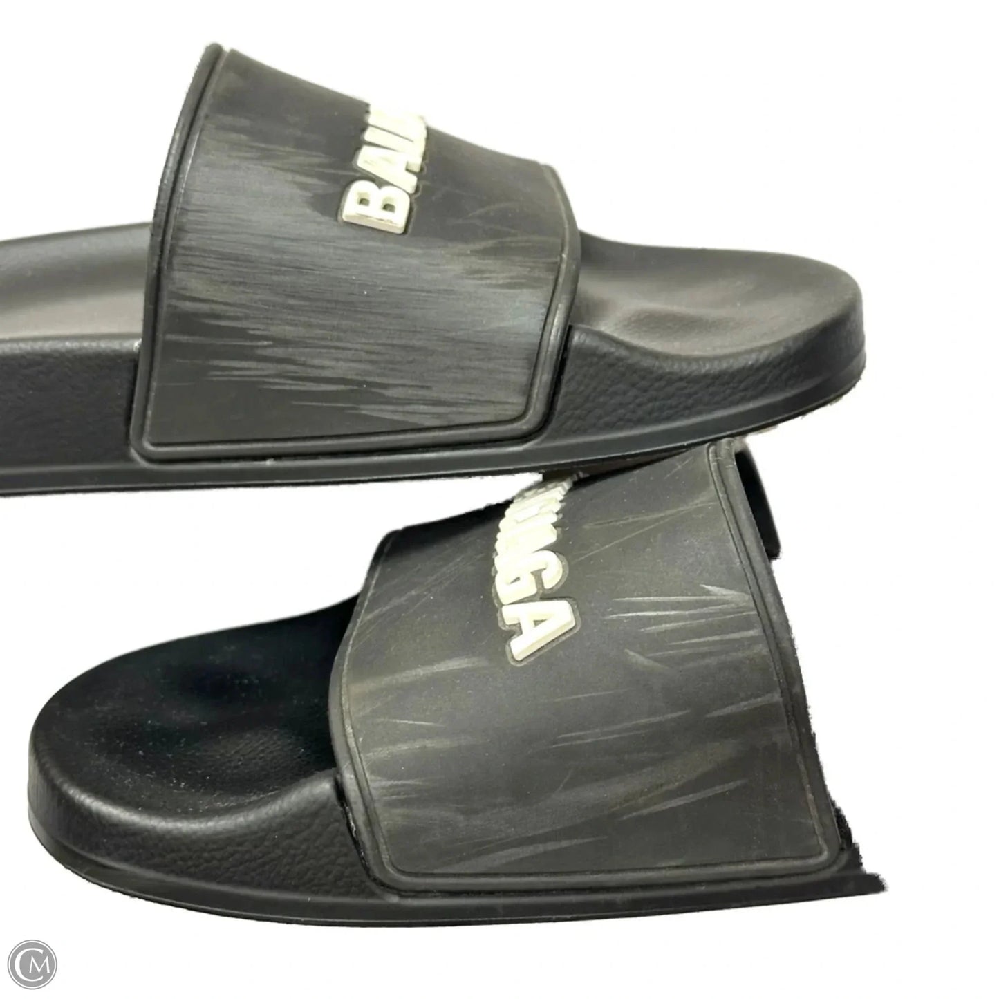 Sandals Luxury Designer By Balenciaga In Black, Size: 7