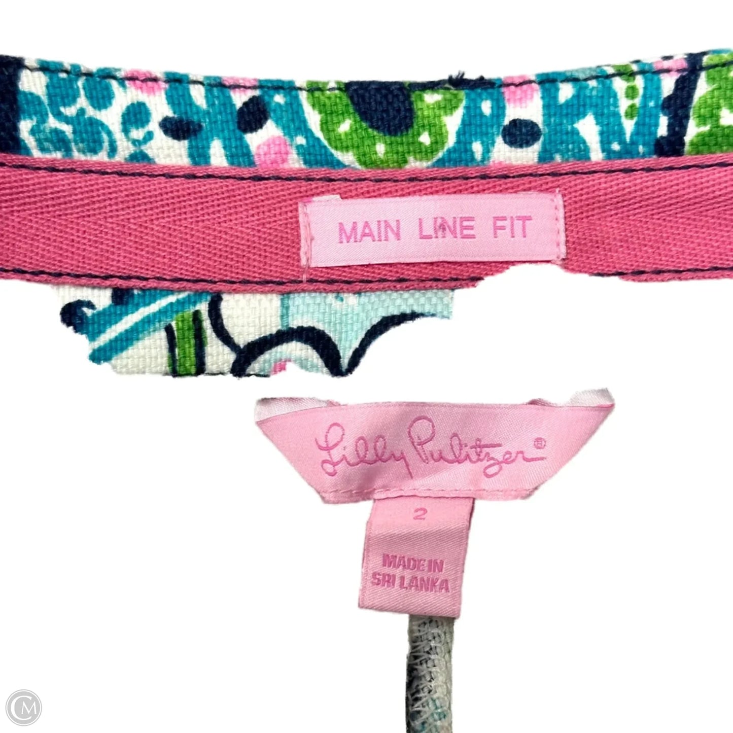 Pants Designer By Lilly Pulitzer In Blue & Green, Size: 2