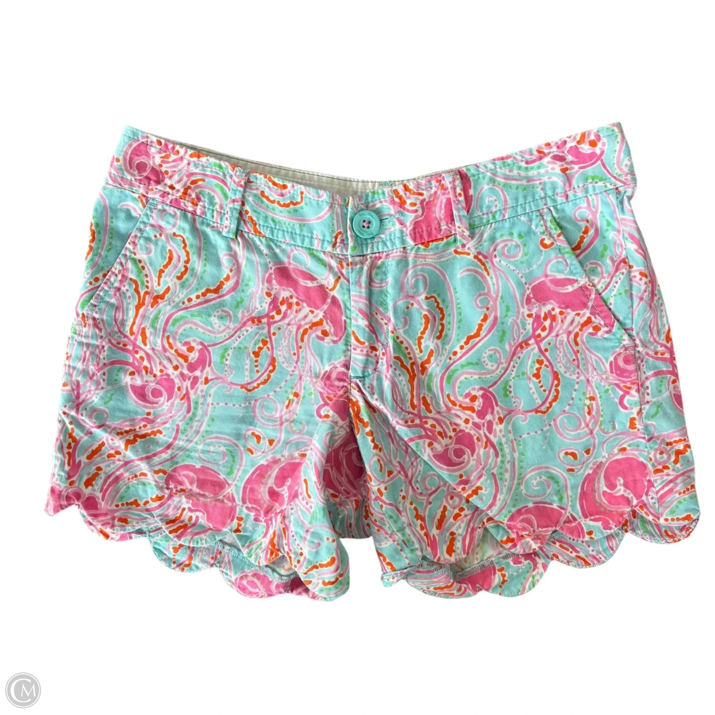 Shorts Designer By Lilly Pulitzer In Blue & Pink, Size: 0