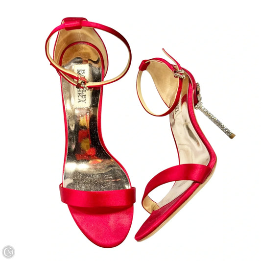 Shoes Heels Stiletto By Badgley Mischka In Red, Size: 7.5
