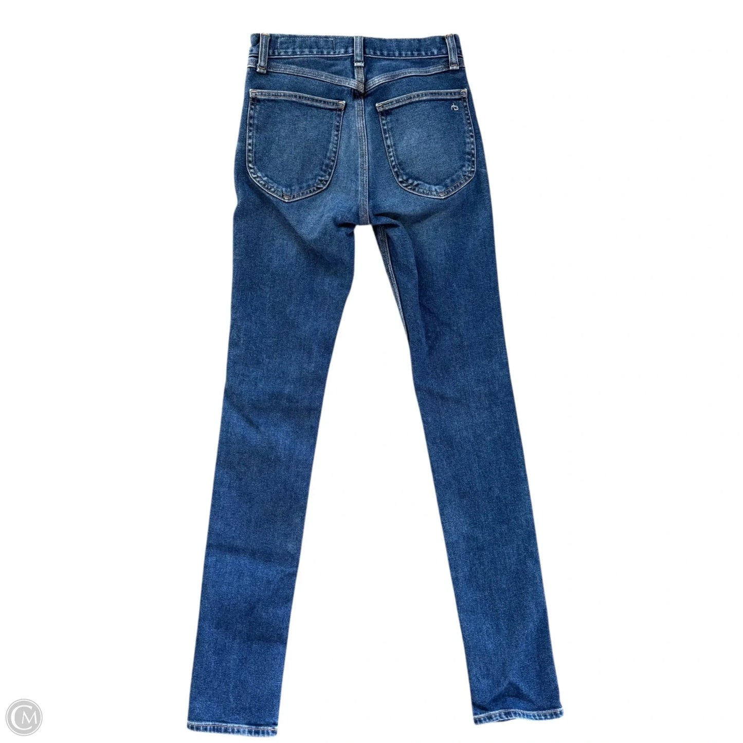 Jeans Skinny By Rag And Bone In Blue Denim, Size: 0