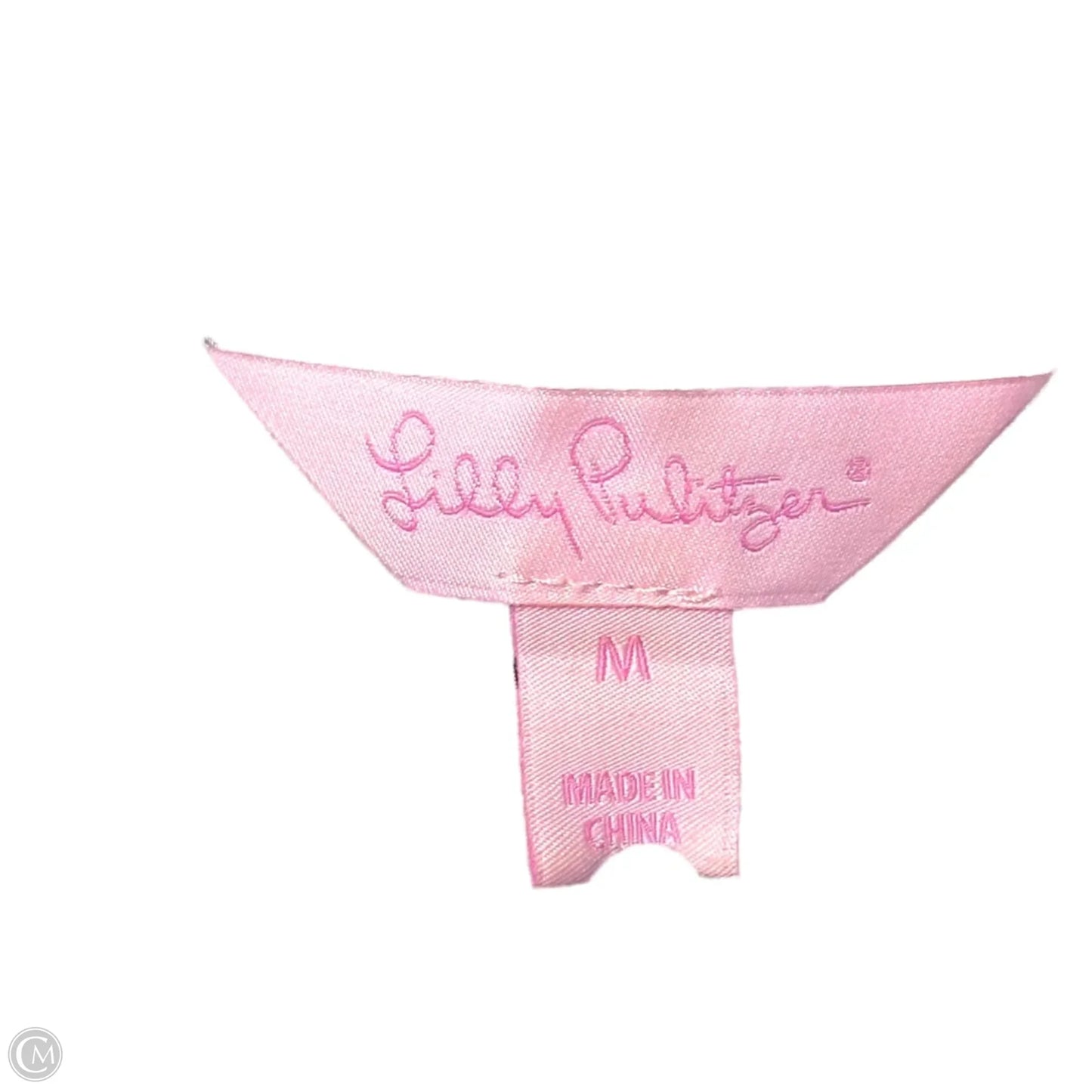 Top Long Sleeve Designer By Lilly Pulitzer In Blue & White, Size: M