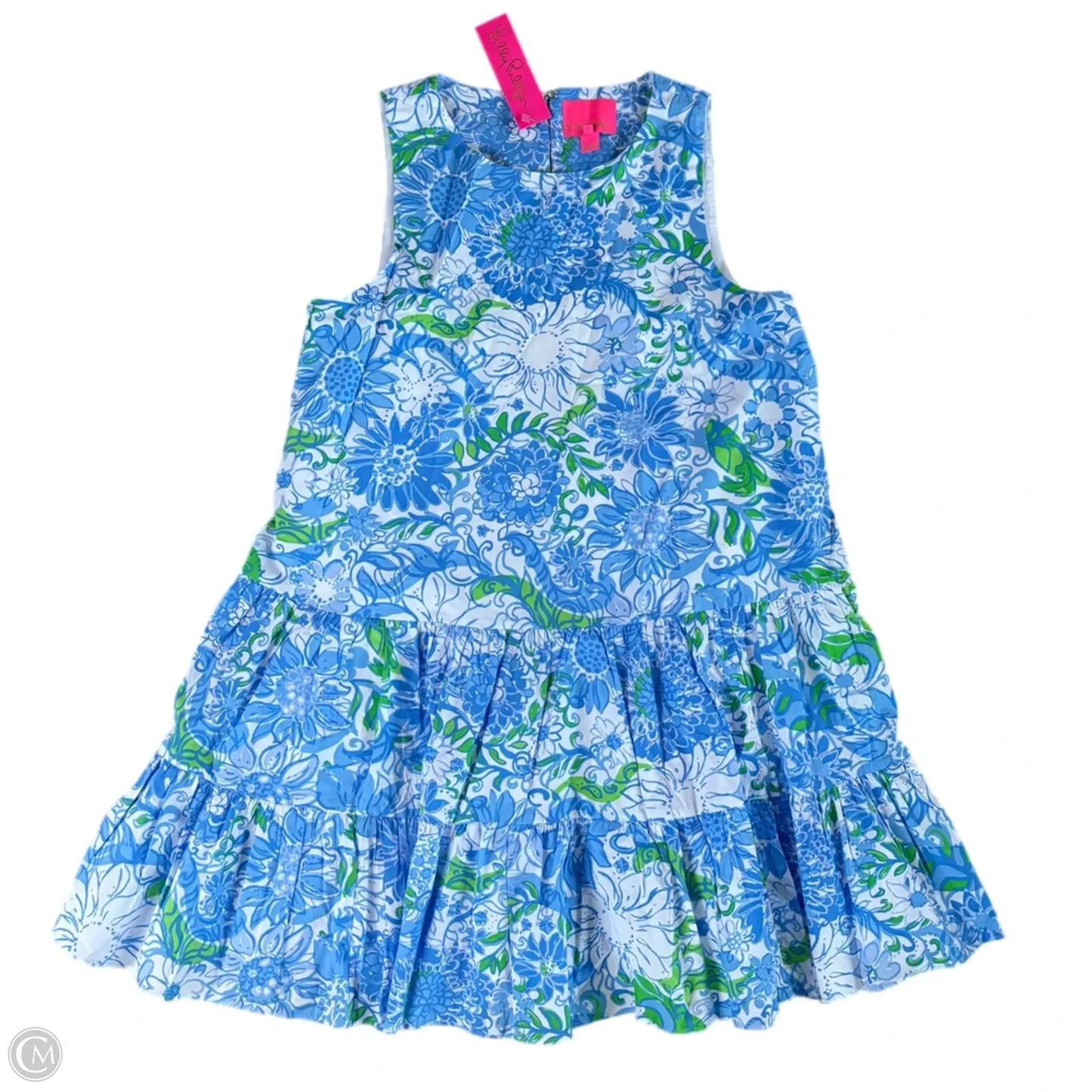 Dress Designer By Lilly Pulitzer In Blue & Green, Size: L