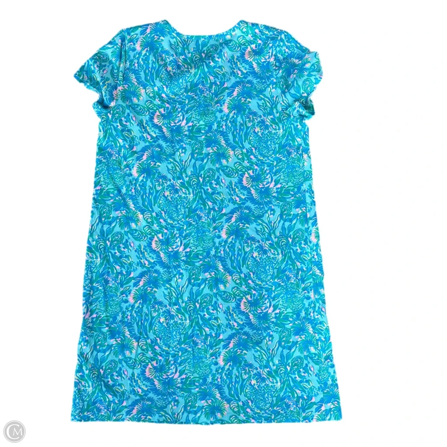 Dress Designer By Lilly Pulitzer In Blue & Green, Size: L
