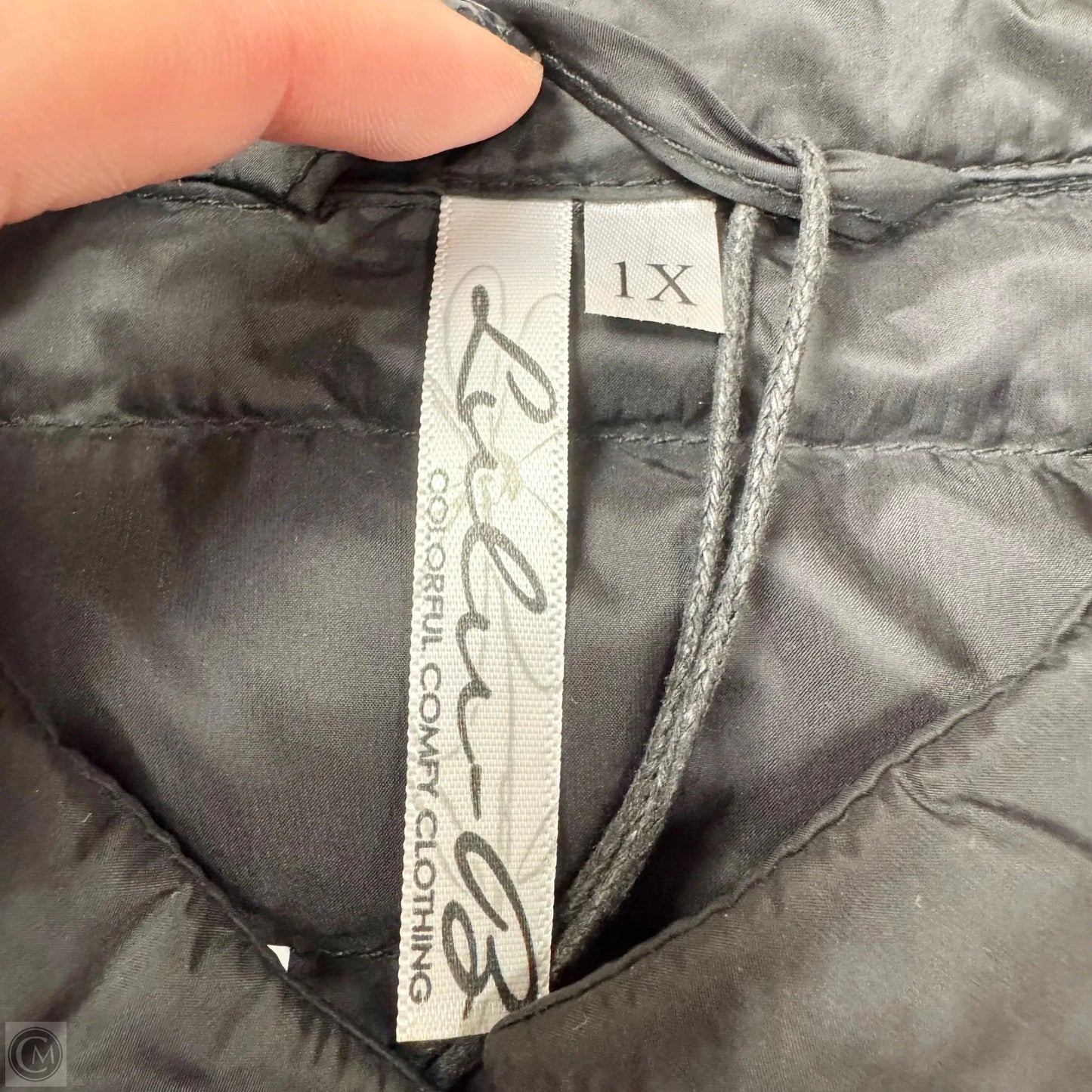 Coat Puffer & Quilted By Lulu B In Black, Size: 1x