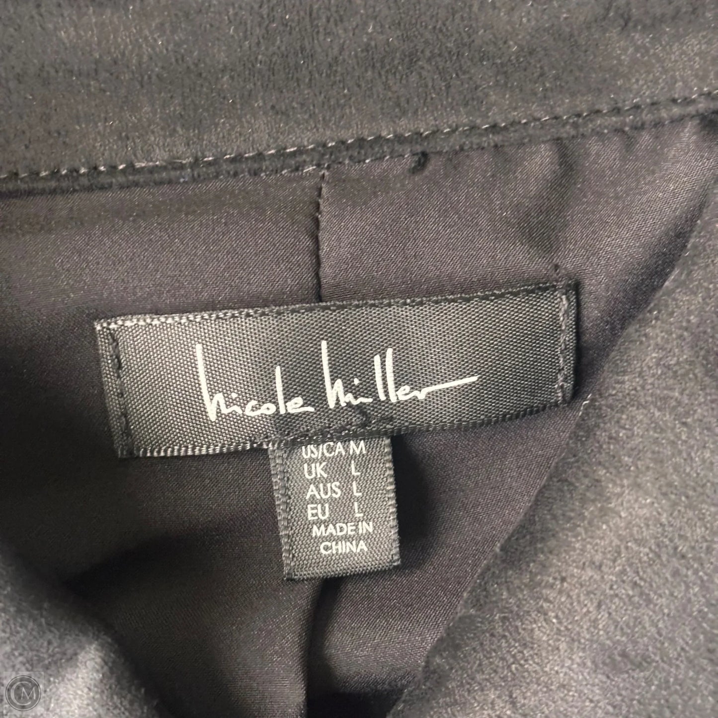 Jacket Other By Nicole Miller In Black & Grey, Size: M