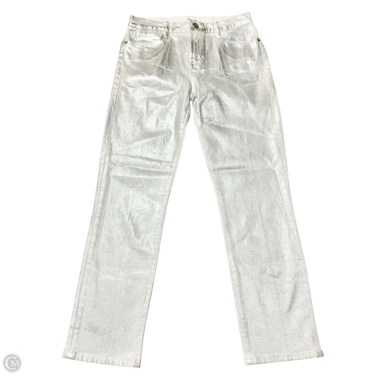 Jeans Straight By Frame In Silver, Size: 2