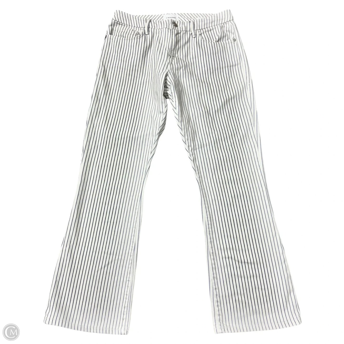 Jeans Boot Cut By Frame In Striped Pattern, Size: 2