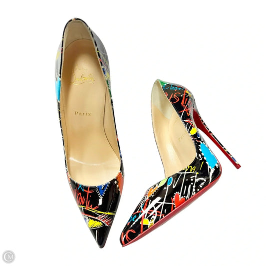 Shoes Luxury Designer By Christian Louboutin In Multi-colored, Size: 9