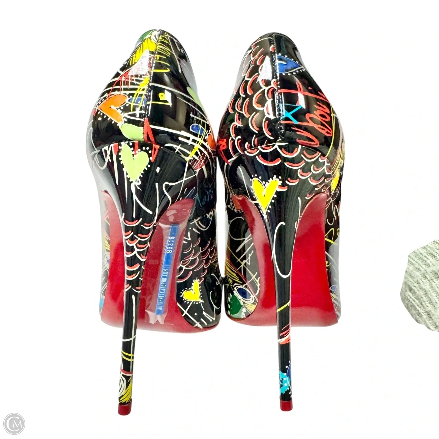 Shoes Luxury Designer By Christian Louboutin In Multi-colored, Size: 9