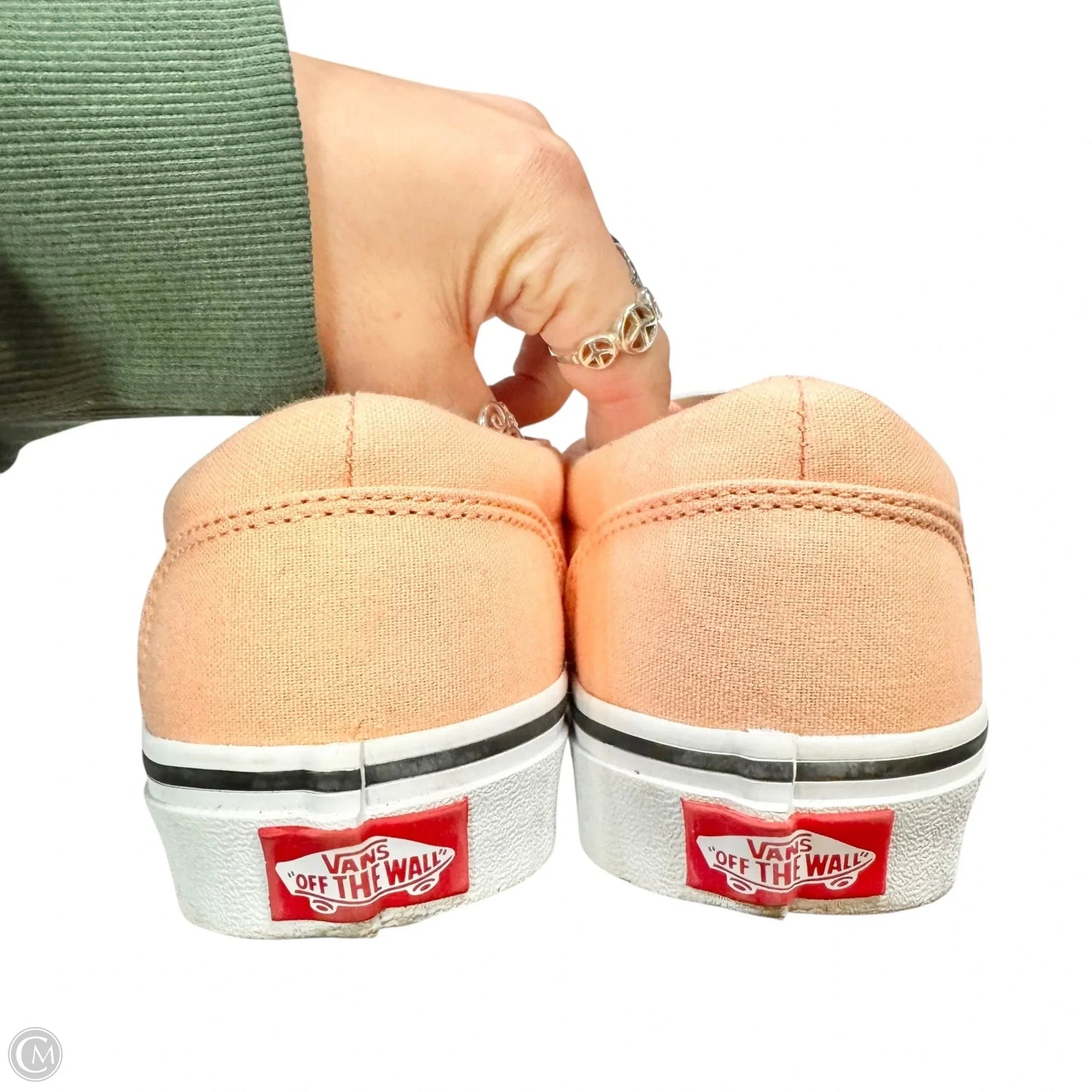 Shoes Sneakers By Vans In Peach, Size: 7.5