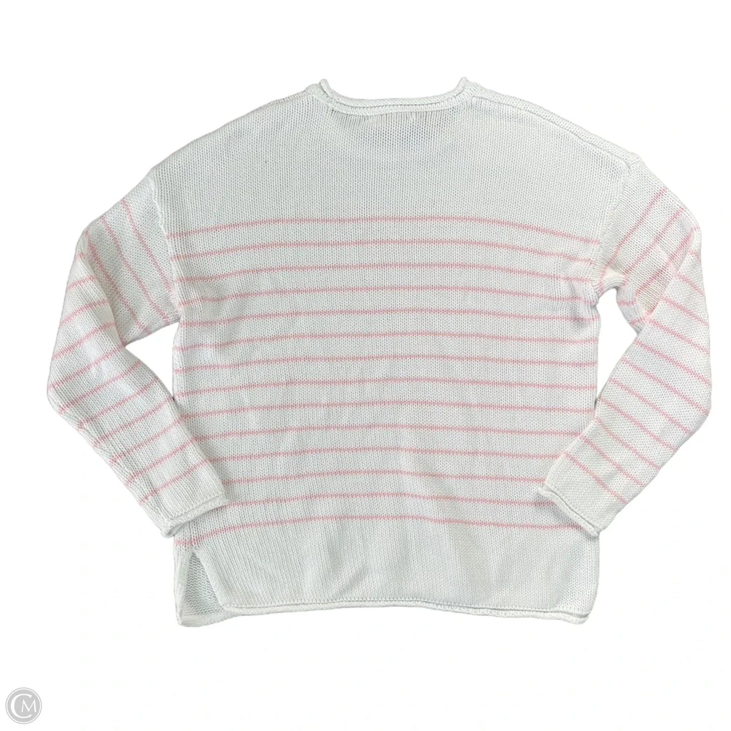Sweater Designer By Lilly Pulitzer In Pink & White, Size: L