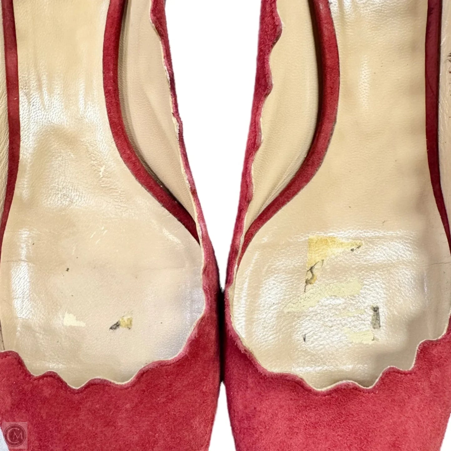 Shoes Luxury Designer By Chloe In Red, Size: 9