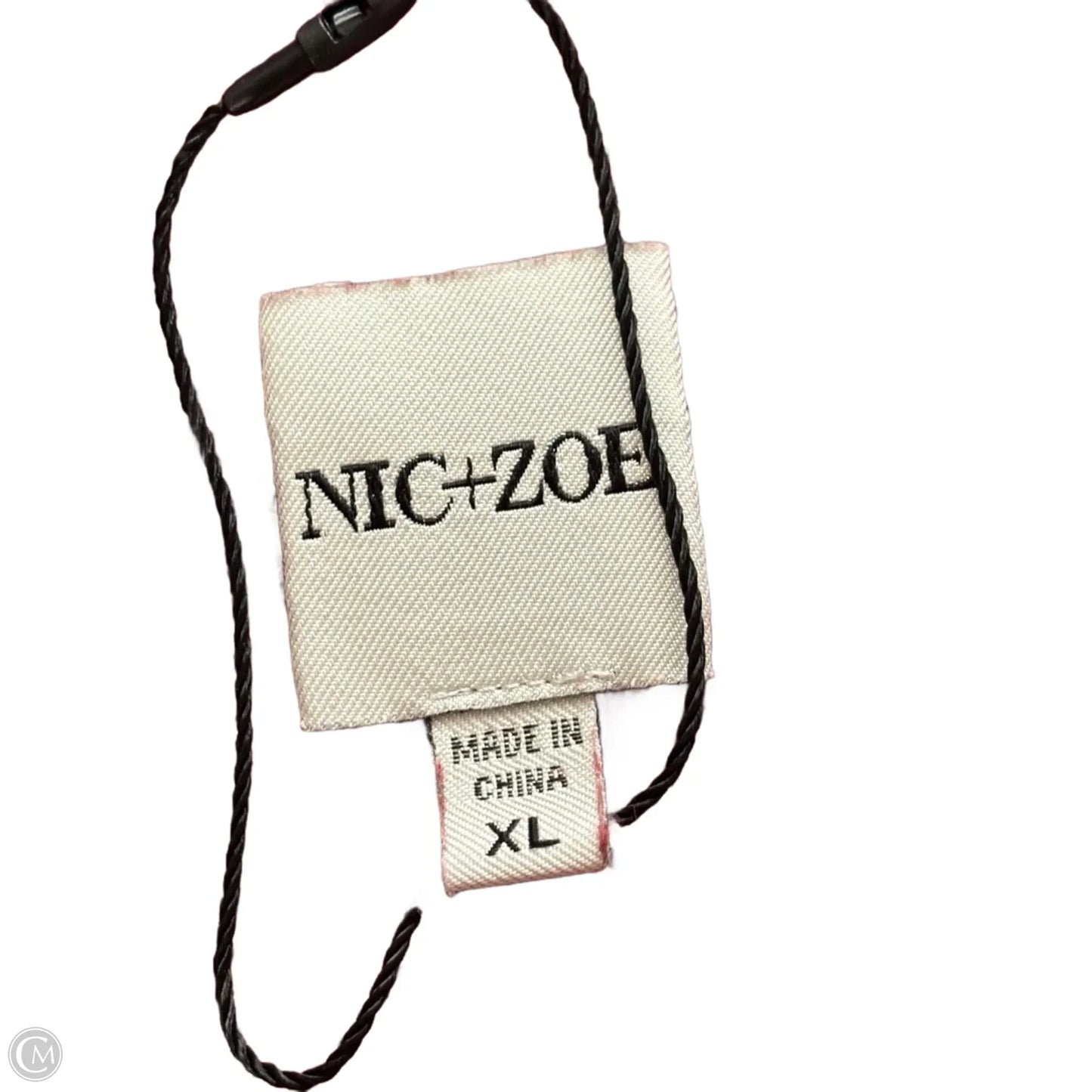 Sweater By Nic + Zoe In Black & Pink, Size: Xl