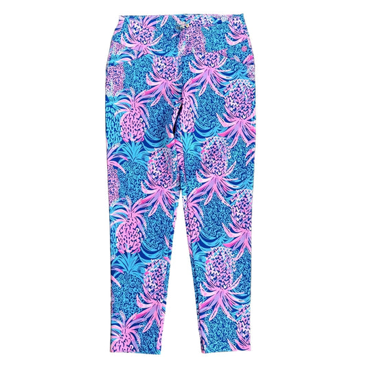 Pants Designer By Lilly Pulitzer In Blue & Pink, Size: 4