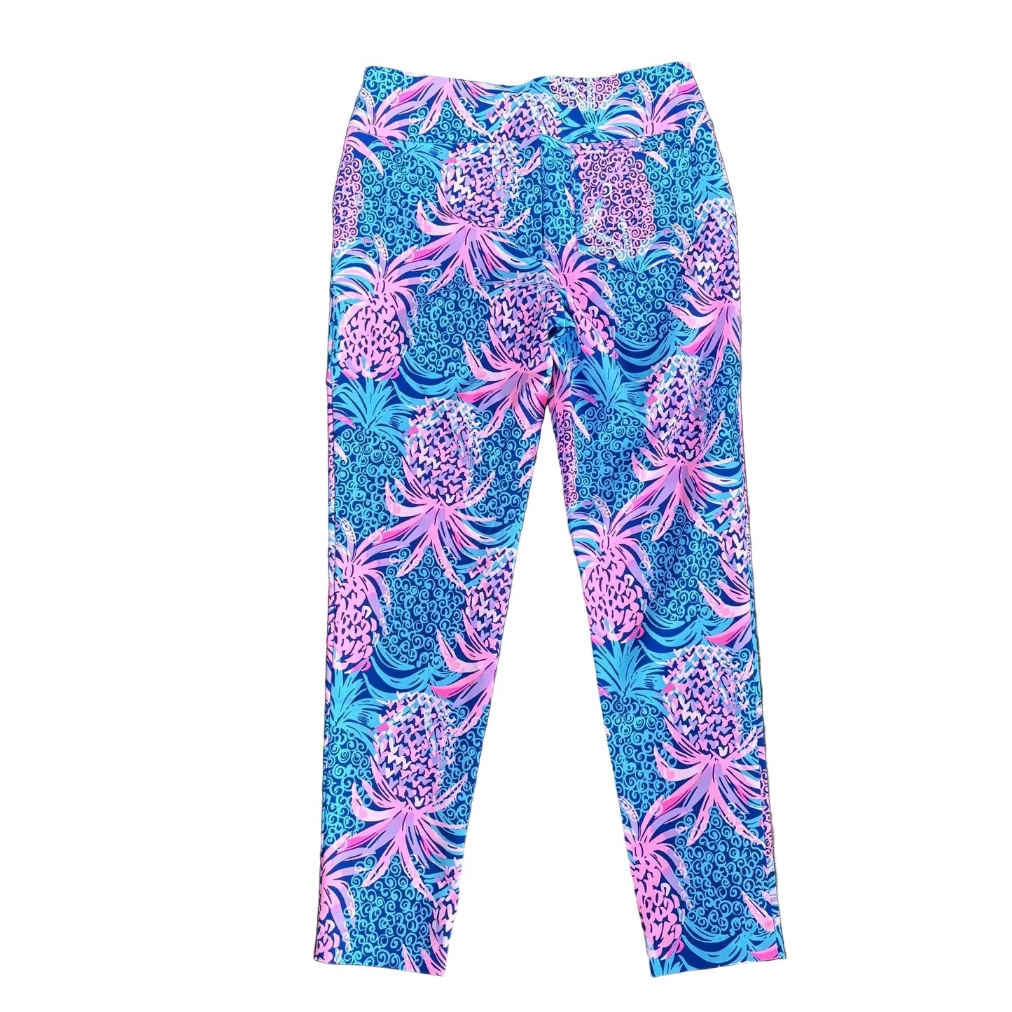 Pants Designer By Lilly Pulitzer In Blue & Pink, Size: 4