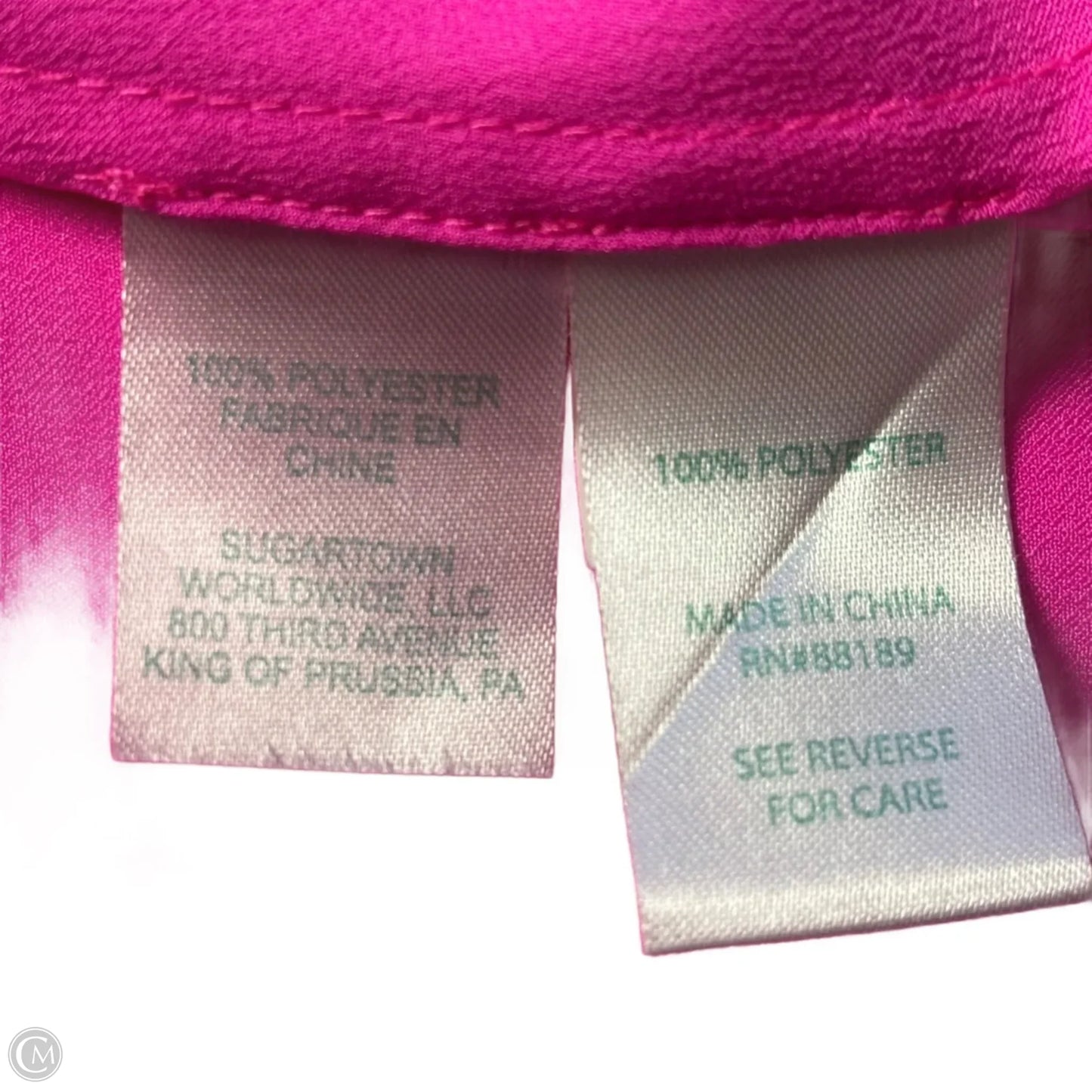 Top 3/4 Sleeve Designer By Lilly Pulitzer In Pink, Size: Xs